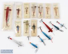 Selection of Carded Milwards Devons & Minnow lures from 2