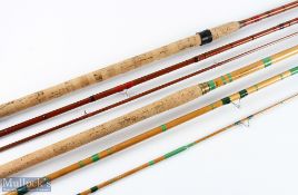 Allcocks Redditch whole cane / split cane tip float rod 12' 3pc, 19