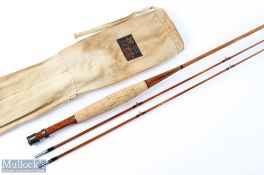 In the style of Edward Barder, possibly by Harris, Fly Rod on blank, fast action split cane fly
