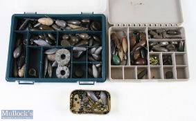 A large collection of weights in 3x containers (3)