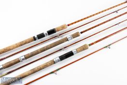A E Rudge & Son Redditch split cane spinning rod 