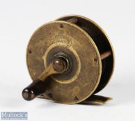 Hardy Alnwick early brass winch fly reel 2 1/2