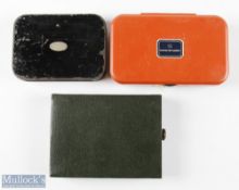 Hardy Bros Neroda fly box with over 30 reservoir flies; Hardy Bros The Visible fly box with 8x