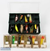 A collection of James Heddon & Sons USA plugs - 18x all look unused, with individual names