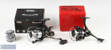 Mitchell Avorunner 3500 V2 fixed spool reel, looks unused, in original box with spare spool and
