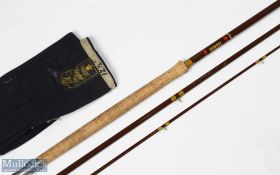 Hardy Alnwick salmon fly hollow glass fly rod 12' 6