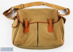 Liddesdale Newcastleton canvas and leather game/fishing shoulder bag 13