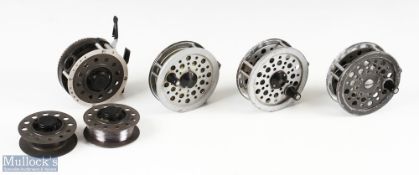 Garcia Mitchell 710 automatic fly reel with 2 spare spools, spring seems strong; Shakespeare