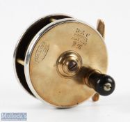 Malloch's Patent Plate Wind brass and ebonite fly reel 3