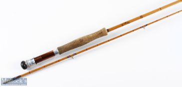 H Hatton split cane fly rod 8' 6