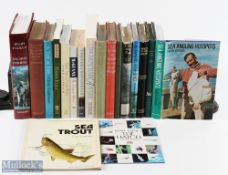 A Selection of Fly Fishing and Fishing Books: to include H/b books of Salmon Fishing Hugh Falkus