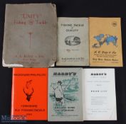 1923-1984 A E Rudge, Alex Martin Hardy Bros Fishing Catalogues, to include a No.5 edition c1923 A
