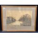 2x large Fishing Prints, a large picture of Salmon on riverbank, from an oil by H L Rolfe - Image 3 of 3