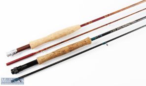 Daiwa graphite trout fly rod CF98-10H 10' 2pc line 7/9#, double uplocking reel seat, lined guides
