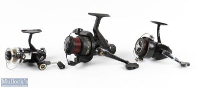 Quick Finessa II 250 fixed spool spinning reel, good bail, runs very well; Ryobi 2000 fixed spool