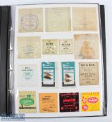 A large collection of terminal tackle gut cast, hook packets, adverts, cards, paperwork in a 14-page