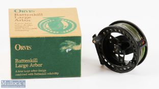 Orvis USA Battenkill Made in England large arbor 5/6 alloy fly reel, 3 3/4