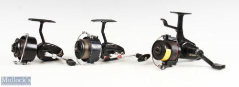 Mitchell 3550 RD full control fixed spool reel, lever brake, good bail, runs well, zipped case;