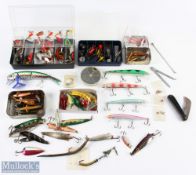 Another large collection of artificial baits made up of: 1x large tub of triple hooks and baits;