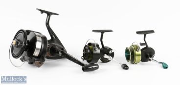 Daiwa DF 100A fixed spool spinning reel, strong bail, LHW, shows signs of use but runs very well;