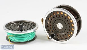 Hardy Bros Marquis salmon No 2 fly reel and spare spool, 4 1/8