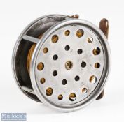 Hardy Bros brass faced Perfect salmon reel 4 3/4