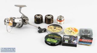 Abu Sweden Suveran fixed spool spinning reel S1000M, with 3 spare spools, good bail, very light use,