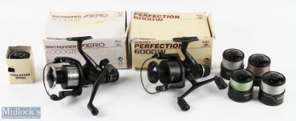 Shimano Bait Runner Aero 6000 GTE fixed spool reel, with spare spool, strong bail, runs very well,