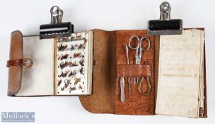 M Kelly & Son, 56 Lower Sackville Street, Dublin, leather fly wallet with two bellow pockets, 4