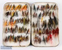 Mallochs Patent black japanned fly tin, 8
