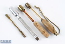 A collection of priests, made up of: 1x Partridge Redditch trout priest with cork handle, cane shaft