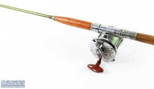 Hardy Bros 'Sea Rod' 5ft8in one piece glass rod with a Pfleuger Capitol multiplier reel (2)
