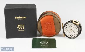 Farlow's, Pall Mall, 165th Anniversary Regal fly reel No 3 LHW #31. 4/5 #, 3