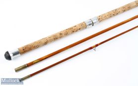 R Chapman & Co Ware, Herts split cane carp rod 