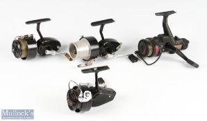 Mitchell 300 fixed spool reel LHW with tapered extended spool and manual pick-up, on/off check, runs