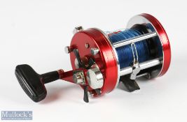 Abu Sweden Ambassadeur 7000 multiplier reel No 801001, side on/off check and tensioner, rubber thumb
