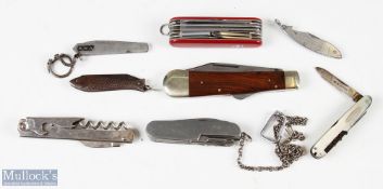 Collection of penknives to include - 1x Swiss Army knife, 12 tools plus tweezers and toothpick; 1x