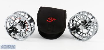 A pair of Scierra Traxion ILW alloy centre pin reels 4 1/2