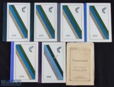 6 volumes from The Usk Valley Casting Club Handbook dating 1936, 52, 53, 54 x2 and 1956, all H/b,