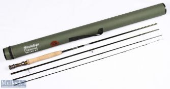 Snowbee Diamond carbon fly rod 10' 4pc line 3#, double alloy uplocking reel seat, lined stripping