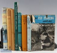 7x Fly fishing books, to include 1955 The Immoral Trout by Eric Taverner & W E Barrington-Browne,
