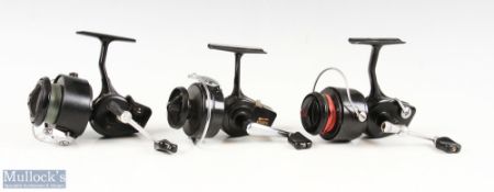 3x Mitchell fixed spool reels LHW 206 / 208/ 320, all with strong bail and run well (3)