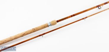 A fine Paul Elliott Rods Co split cane pike/carp rod 10' 2pc, 28