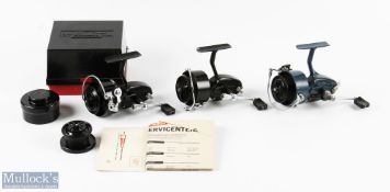 3x Mitchell fixed spool reels to incl' a Mitchell Garcia 330 spinning reel with spare spool and box,