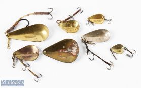 Near Complete 'Luscombe Allahabad' set of spoons features No, 3, 4, 5, 6, 7, 8 & 9, good maker's