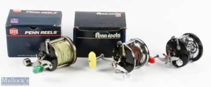 Penn USA 65 Long Beach casting reel, on/off check, start drag, works well, in original box; Penn USA
