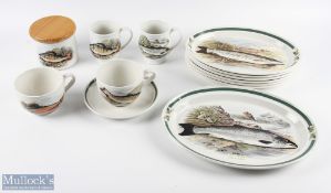 Selection of Portmeirion Compleat Angler Series Ceramics inc 15