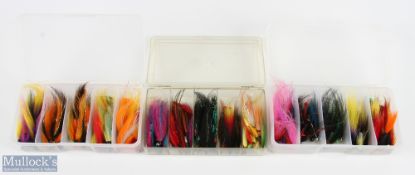 Over 150 tube flies of mixed sizes and weights, in 3x plastic boxes (3)