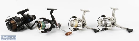 Various spinning reels features a Cortland CX reel, a Daiwa BR2050 (issue with handle), together