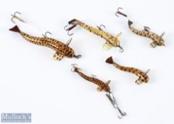 5x Unnamed horn 'Land-em' loach lures from 3.5